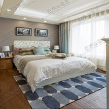 时尚简约石头宜家地毯客厅茶几沙发地毯卧室床边手工腈纶地毯定制