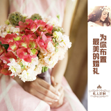北京同城婚礼鲜花现场布置婚礼花车拱门桌花