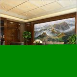纯手绘山水油画长城龙抬头办公室会议室客厅宾馆酒店会所大堂挂画
