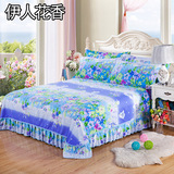 韩式床单单件双人保护套1.8米 夏季防尘棉床罩 1.5m加厚床盖床裙