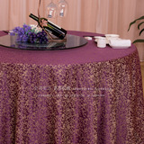 紫色酒店桌布餐厅圆桌台布 家用方形圆形餐桌布台布布艺台裙