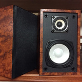 4寸音箱空箱体DIY低音开孔二分频3寸高音木质5寸书架2.0音响外壳