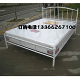 新款高端白色铁艺床 双人床 铁架床 铁双人床 钢架床铁床架包邮