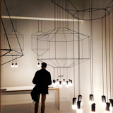 设计师创意吊灯后现代简约客厅灯北欧艺术餐厅灯led线条造型吊灯