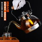 耐热玻璃茶壶 电磁炉专用煮茶壶 不锈钢过滤泡茶器加热花茶壶日式