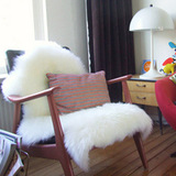 特价100%纯羊毛整张羊皮皮毛一体坐垫椅垫客厅铺满地毯飘窗可定做