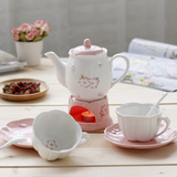 创意陶瓷花茶茶具套装日式樱花浮雕泡花茶壶下午茶水果茶壶加热