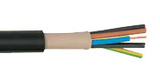 国标ZR-VVR3x4+1x2.5阻燃护套软线铜芯2.5平方加4平方3芯电线电缆