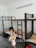 深圳铁床批发上下铺铁床高低床宿舍双层床家用钢铁床子母床单人床