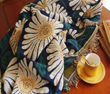 美式乡村外贸沙发毯（巾）沙发垫加厚防滑全盖 纯棉线毯子床盖毯