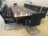 北京办公家具 实木板式会议桌 油漆会议室桌椅 烤漆接待条形桌