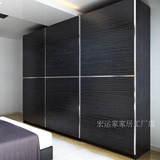 上海宏运家居免漆实木生态板衣柜简约现代外挂移门衣柜全屋定制