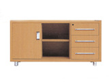 办公矮柜 板式文件低柜 木质落地资料柜 效率储物柜 带锁柜子