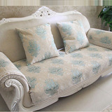 欧式沙发套罩客厅沙发垫布艺绿色沙发巾布料沙发坐垫搭布巾靠背巾