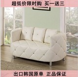 韩式时尚双人三人沙发 小户型客厅皮艺沙发 创意个性店铺展厅沙发
