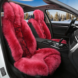 冬季长毛绒汽车坐垫狐狸毛保暖车垫羊毛座垫A4A6L帕萨特迈腾座套