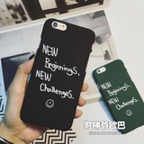 bigbang权志龙iphone6s同款手机壳GD苹果6plus英文字母磨砂硬壳