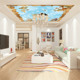 家居定制无缝大型壁画欧式油画吊顶天花板灯池壁画墙纸天使壁纸