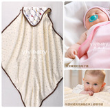 婴儿毯子双层纯棉包毯包被 针织全棉双面宝宝盖毯午睡毯 2件包邮
