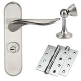 【包邮】德国KLC简约室内房门锁具三件套进口不锈钢门吸合页