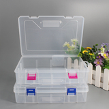 透明PP无格塑料收纳空盒子 首饰包装整理盒 渔具元件杂物储物盒