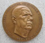 直径8.1厘米的1968年戴高乐大纪念铜章（价包邮）