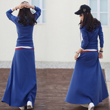 韩版女春秋套装裙两件套  连衣裙长袖休闲大码修身运动