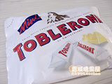 香港代购TOBLERONE瑞士三角牛奶白巧克力200克 16个迷你装（白）