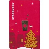 【限时折扣】STARBUCKS/星巴克限量版星享卡金卡2012绝版圣诞金卡
