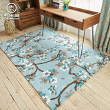 现代新中式水墨中国风沙发大地毯 简约客厅茶几卧室床边家用地垫