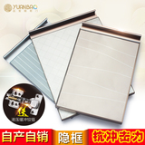 3C钢化玻璃厨房橱柜门板定做隐形边框晶钢门订做防水烤漆金刚定制
