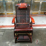 红木家具   老挝大红酸枝躺椅摇椅 交趾黄檀逍遥椅实木老人椅