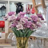 特价欧式仿真单支5头樱花客厅餐桌装饰假花干花束塑料摆放绢花艺