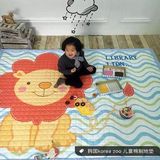 韩国宝宝爬爬地垫卧室床边垫加厚卡通儿童游戏榻榻米床垫防滑地毯
