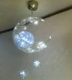 现代创意 铝丝星月吊灯 餐厅灯 创意艺术灯装饰灯 星星月亮灯饰
