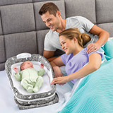 Baby delight婴儿床中床宝宝新生儿提睡篮旅行便携式可折叠床上床