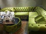 美式布艺大小户型客厅单双三人弧形沙发创意U形个性皮艺组合沙发