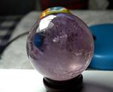 天然野生紫水晶球办公书桌礼物摆件80mm-紫气东来助事业腾飞.
