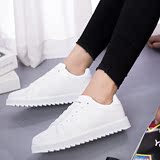 MXNX-G668新款白色女鞋德尔惠情侣款单鞋运动休闲鞋学生厚底板鞋