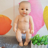 益智高级软硅胶仿真婴儿宝宝男孩芭比洋娃娃女孩公仔洗澡娃娃玩具