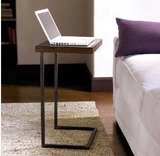 美式乡村 铁艺实木咖啡桌笔记本小电脑桌   床边桌沙发边桌小矮桌
