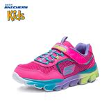 Skechers斯凯奇女童鞋 中大童魔术贴运动鞋 新款防滑跑步鞋80682