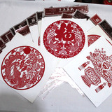 中国风剪纸 特色纯手工 红色剪纸窗贴玻璃贴装饰画窗花送老外礼品