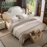 布艺床 北欧现代简约创意美式布床小户型实木双人床