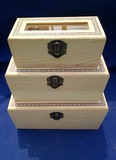 木质镶花边式饰品盒子1化妆品收纳箱首饰盒木盒礼盒定做定制LOGO