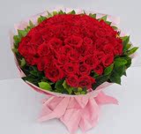 66朵红玫瑰花束圣诞节鲜花情人节鲜花速递同城深圳鲜花福田罗湖宝