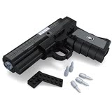 奥斯尼儿童益智塑料拼插拼装积木枪QSZ92手枪 男孩警察玩具P22514