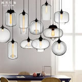 现代简约创意玻璃吊灯意大利艺术吧台卧室餐厅玻璃吊灯宜家玻璃灯
