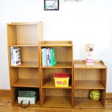 楠竹书柜书架置物架竹制品收纳架实木家具儿童书柜组合架