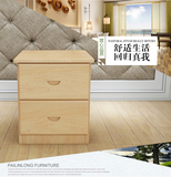 床头柜 实木床头柜 特价 两抽斗柜 实木家具 柜子